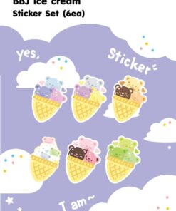 Stickers BBJ ice cream 6 ea | Paeristar Factory