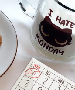 Glass Mug - I Hate Monday