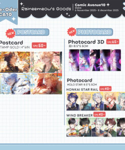 Raineemeow's New Goods [ Comic Avenue 10 ](shipment within January)