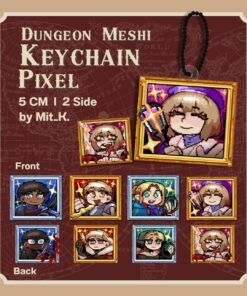 Dungeon Meshi Keychain Pixel