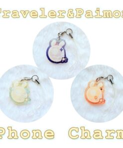 【PRE-ORDER】 [Genshin Impact] Seelie Phone Charm : Travelers & Paimon (shipment within April)